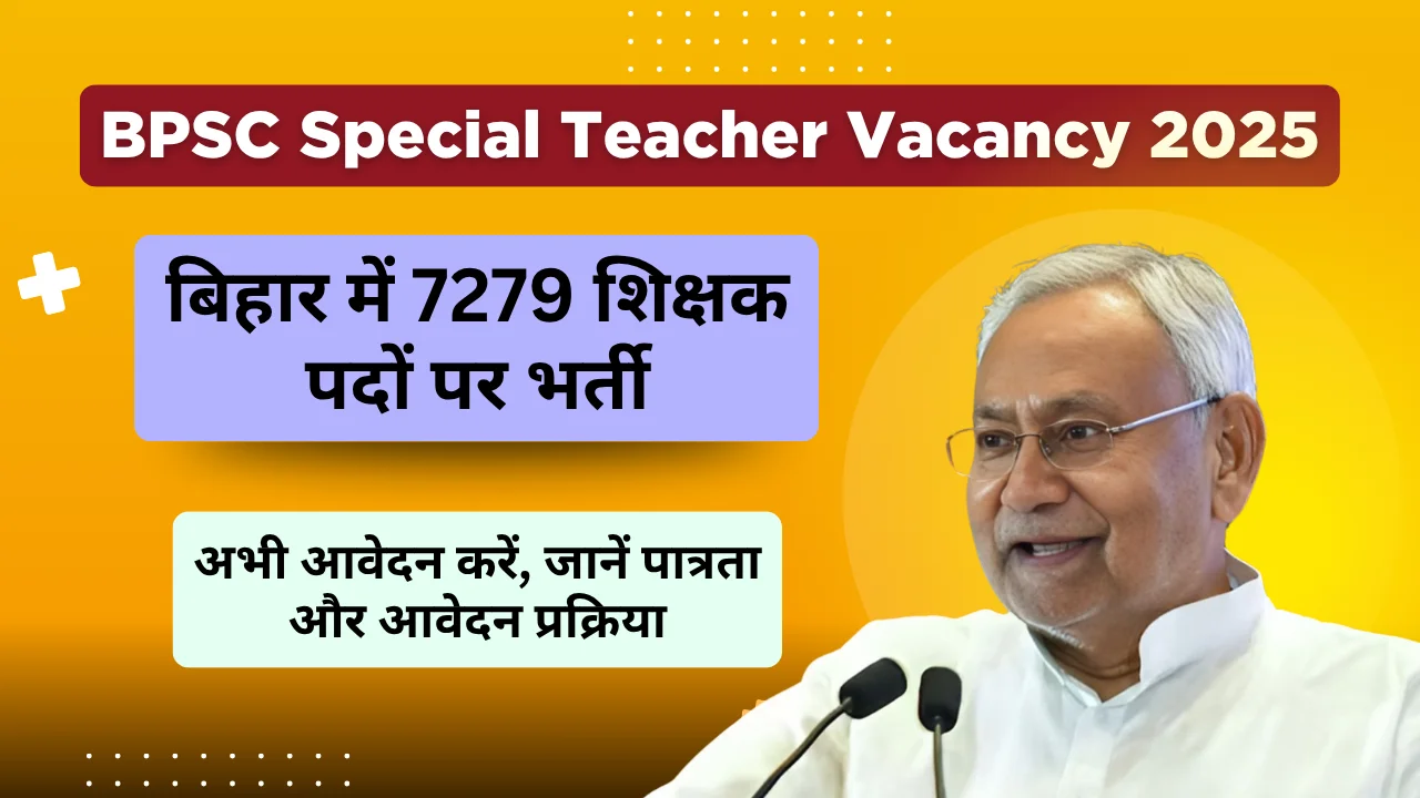 BPSC Special Teacher Vacancy 2025