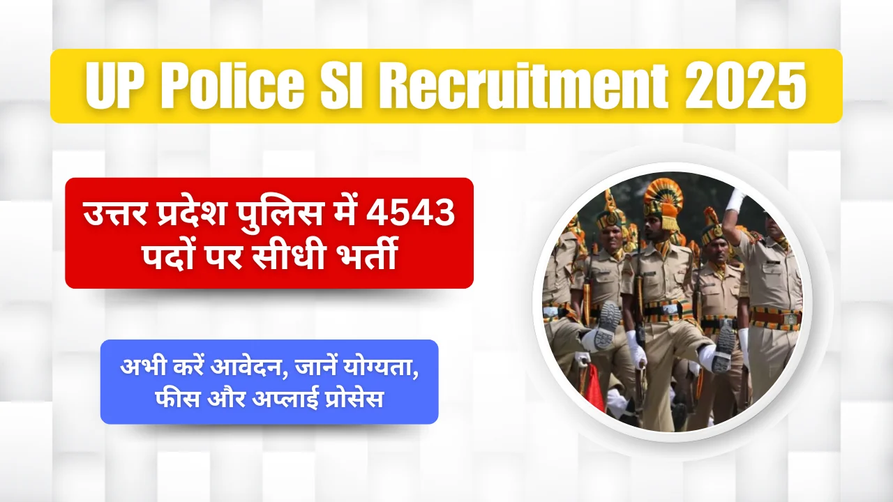 UP Police SI Recruitment 2025